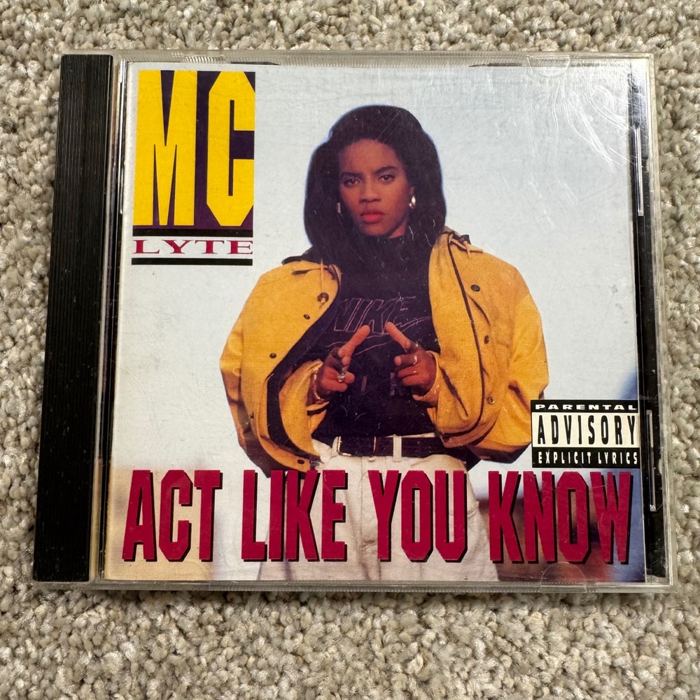 MC Lyte Act Like You Know CD 1991 First Priority Music Atlantic Hip Hop Rap